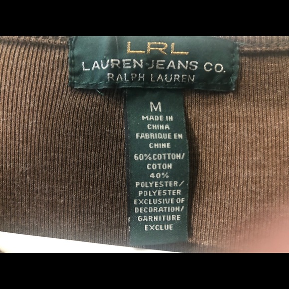 LRL brown long sleeve dress size M - Picture 2 of 2